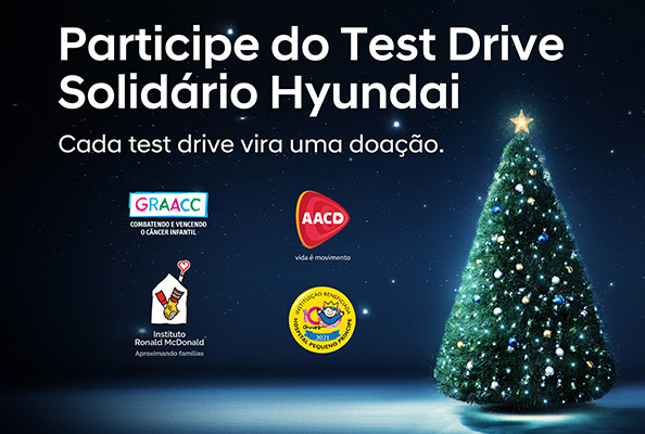 Hyundai lança campanha “Test Drive Solidário”