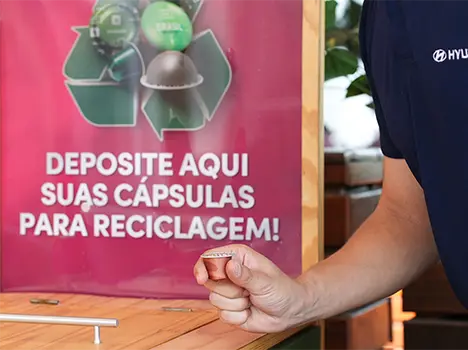 Hyundai lança programa de coleta de cápsulas de café em sua fábrica de Piracicaba